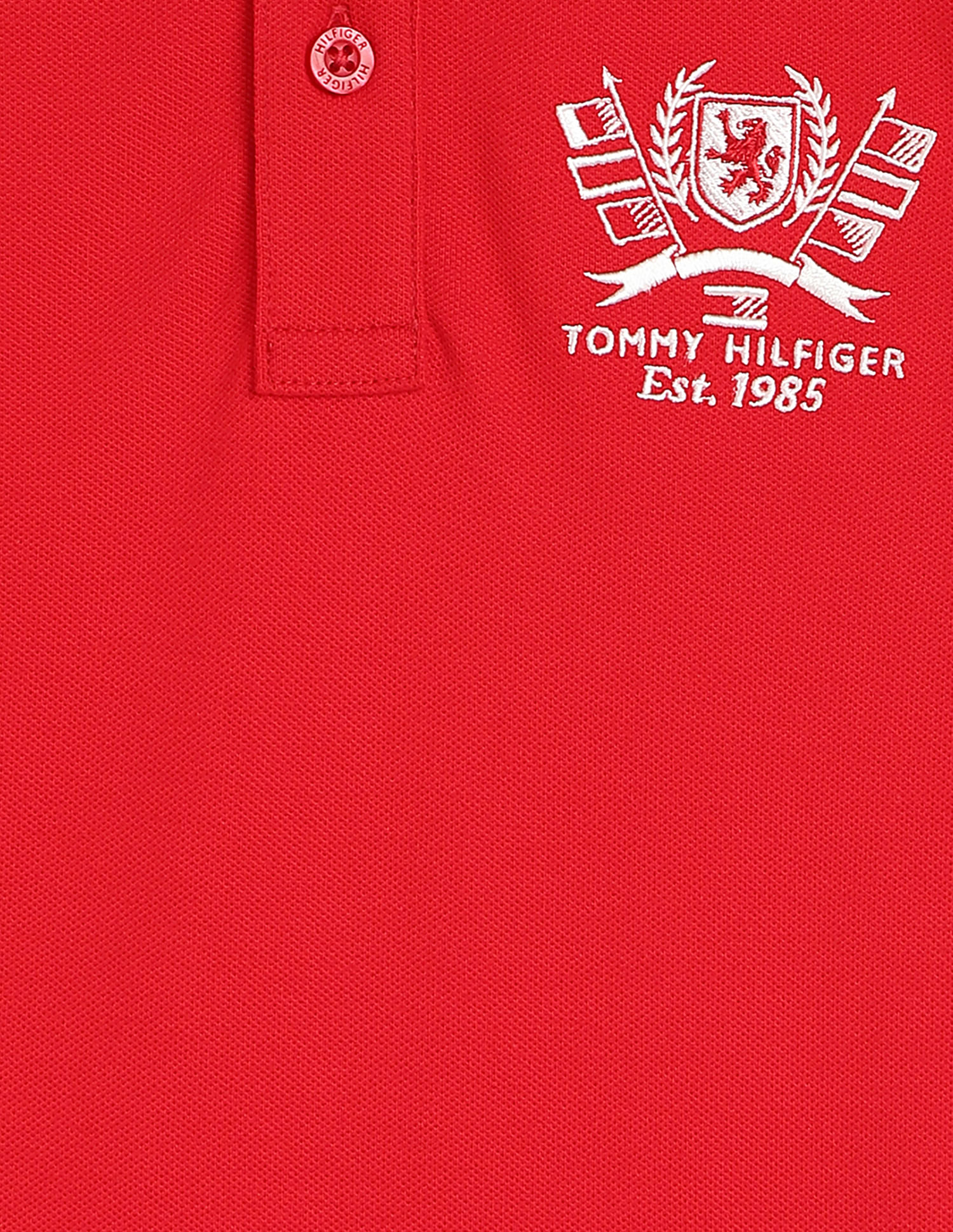 Tommy Hilfiger Kids Printed Regular Fit Polo T-Shirt