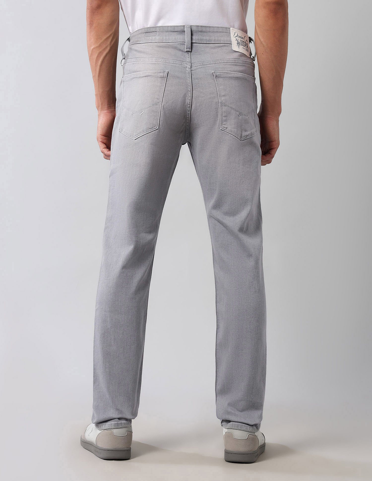 U.S. Polo Assn. Denim Co. Brandon Slim Tapered Fit Grey Ultra Soft Jeans