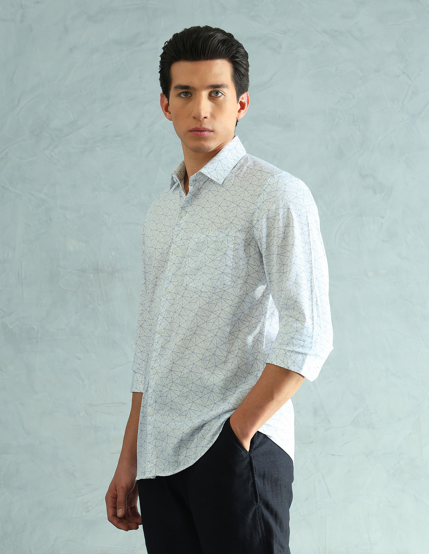 Arrow Smart Printed Shirt