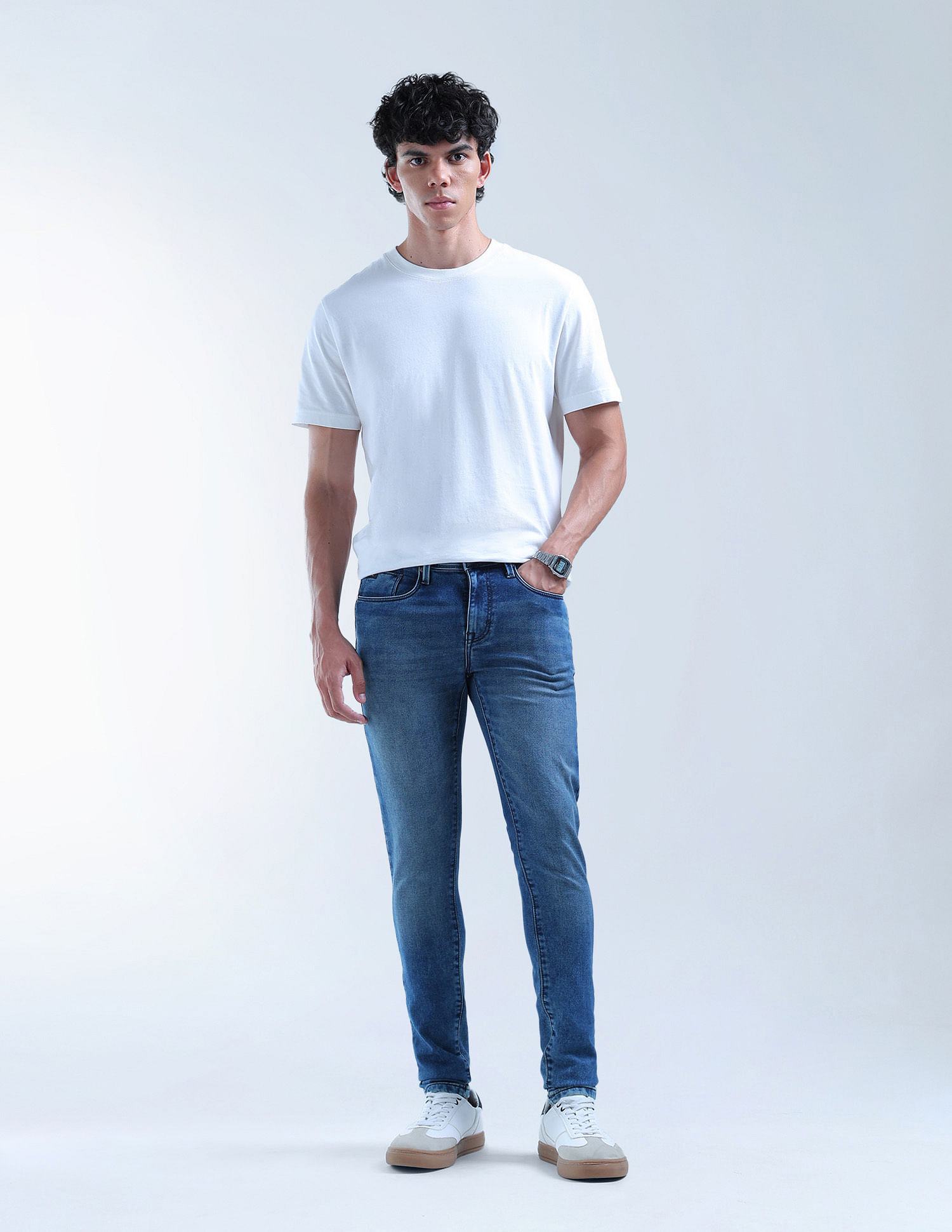 Flying Machine Jackson Skinny Fit Stone Washed Jeans