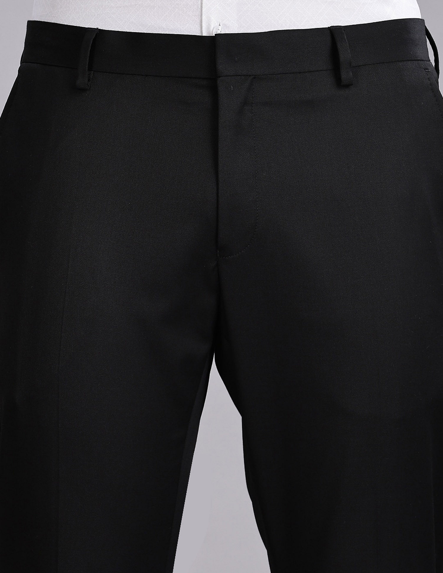 Tommy Hilfiger Regular-Fit Solid Mid Rise Trousers