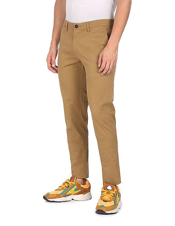 U.S. Polo Assn. Austin Tapered Fit Solid Trousers