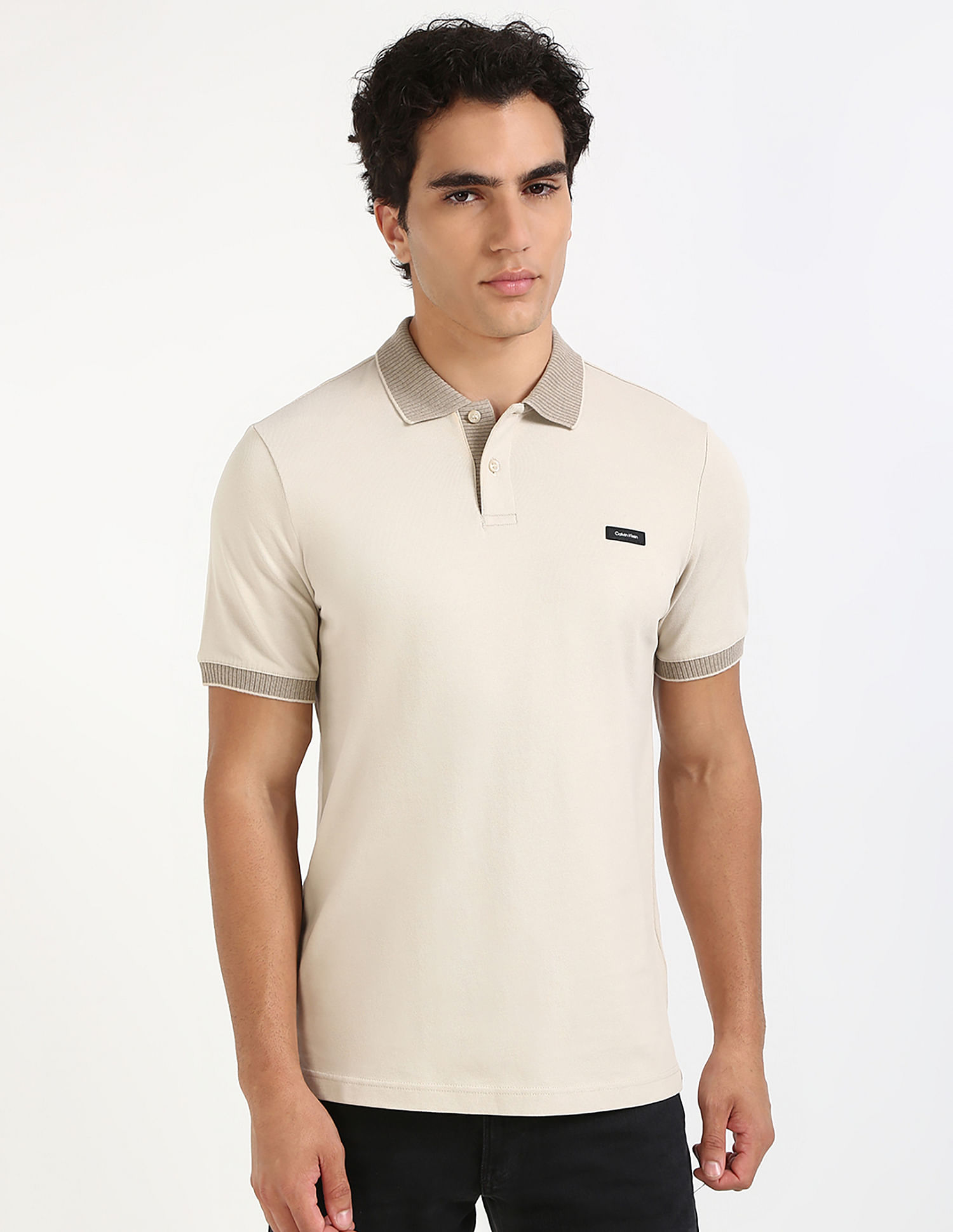 Calvin Klein Jeans Mens Slim Polo Shirt