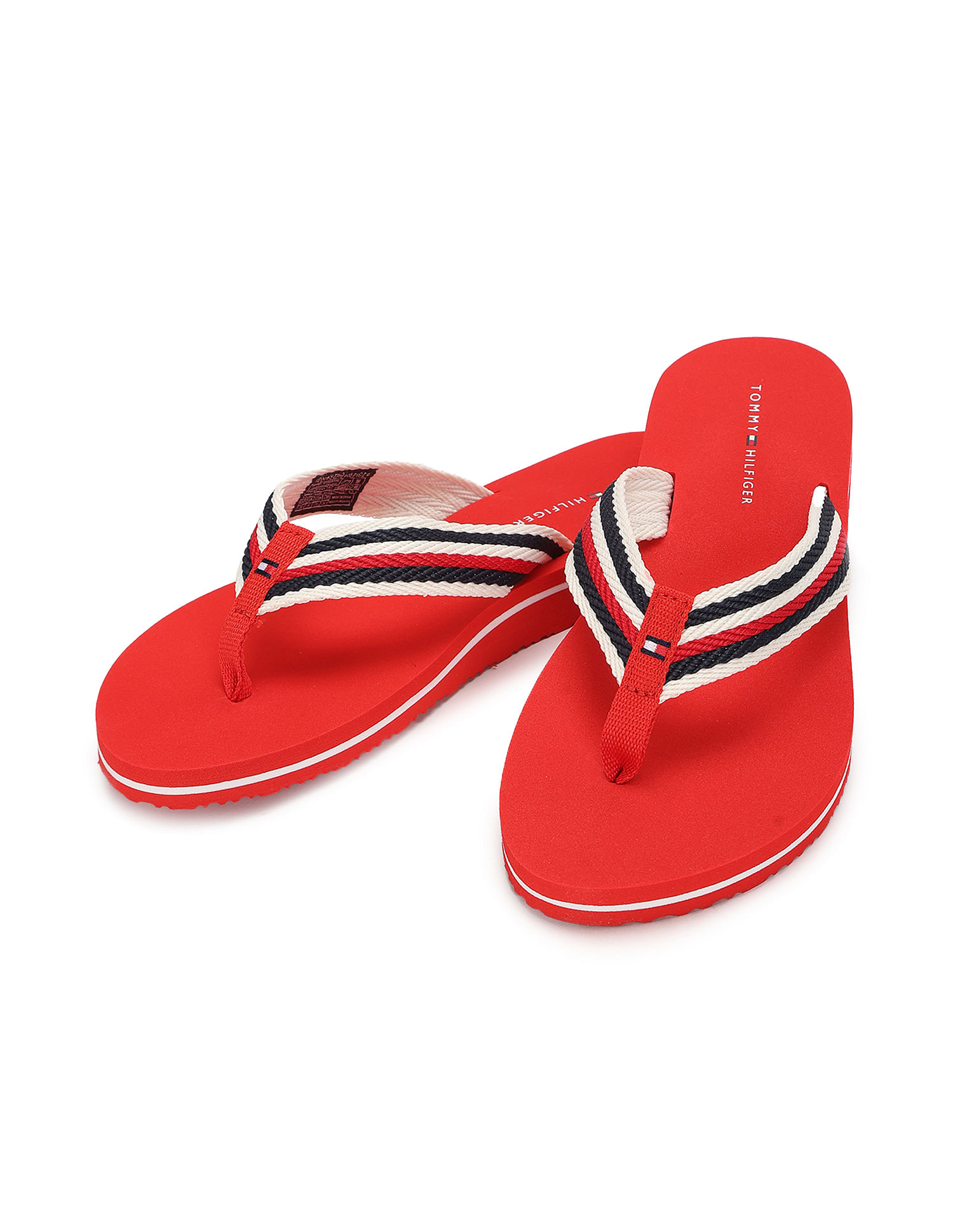 Buy Tommy Hilfiger Women Brand Stripe Essential Flip Flops NNNOW