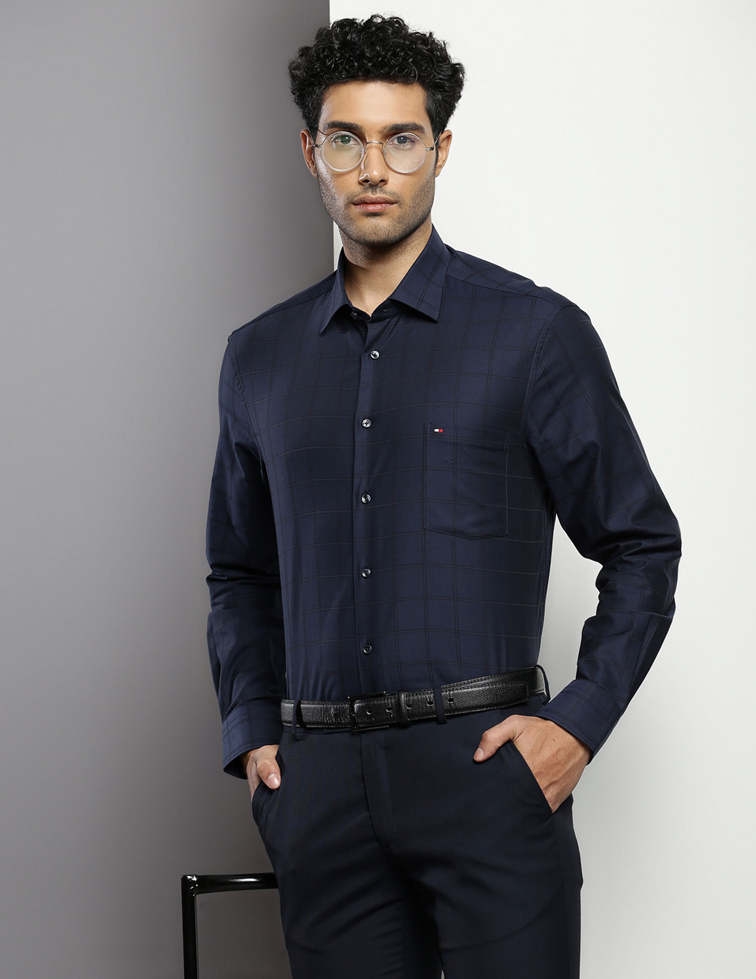 Tommy Hilfiger Outline Check Twill Shirt