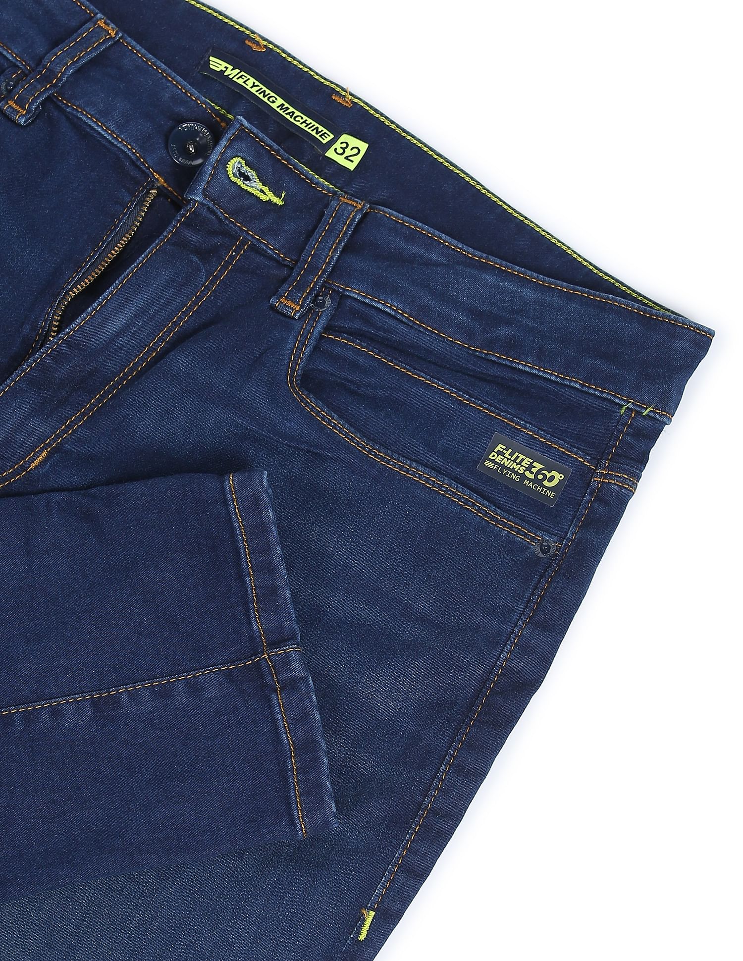Flying Machine Dark Wash Billy Regular Fit F-Lite Jeans