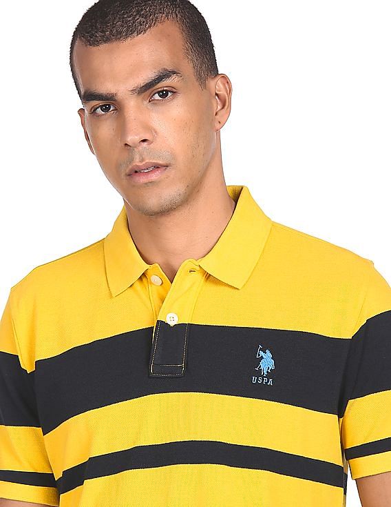 U.S. Polo Assn. Pique Striped Polo Shirt