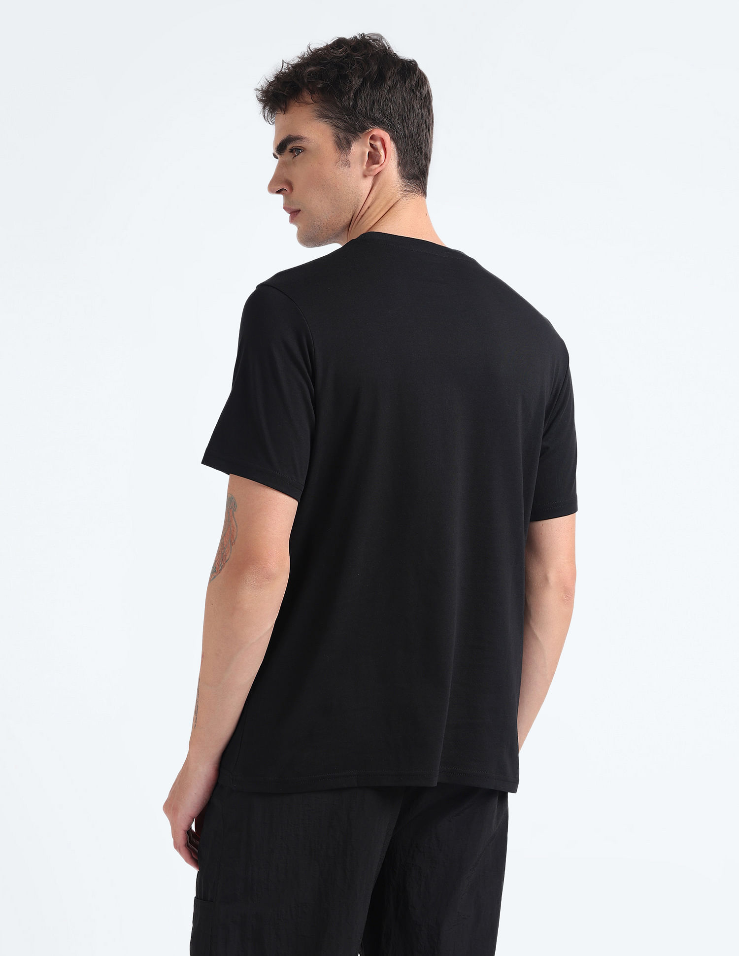 Flying Machine Pure Cotton Applique T-Shirt