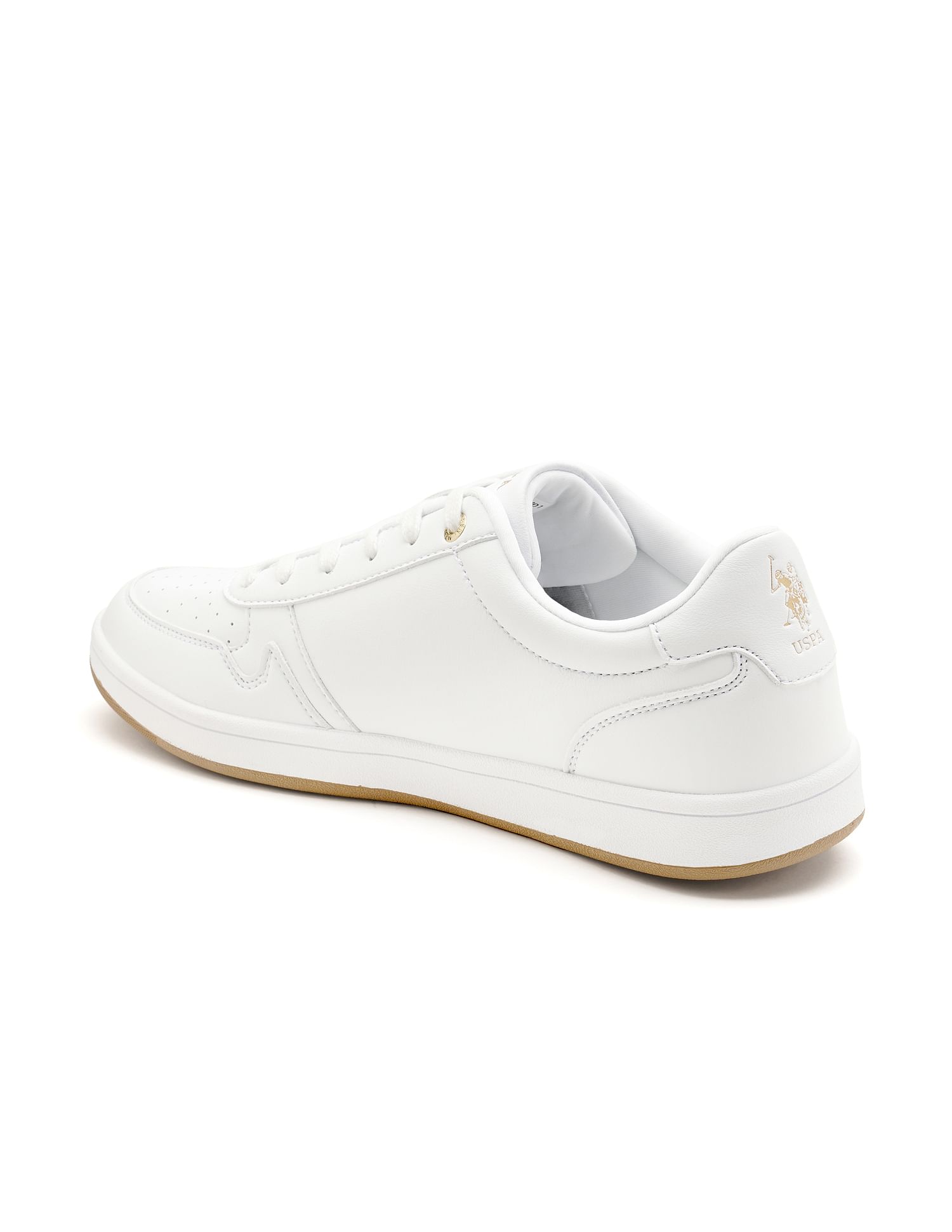 U.S. Polo Assn. Men Lifan White Retro Court Sneakers