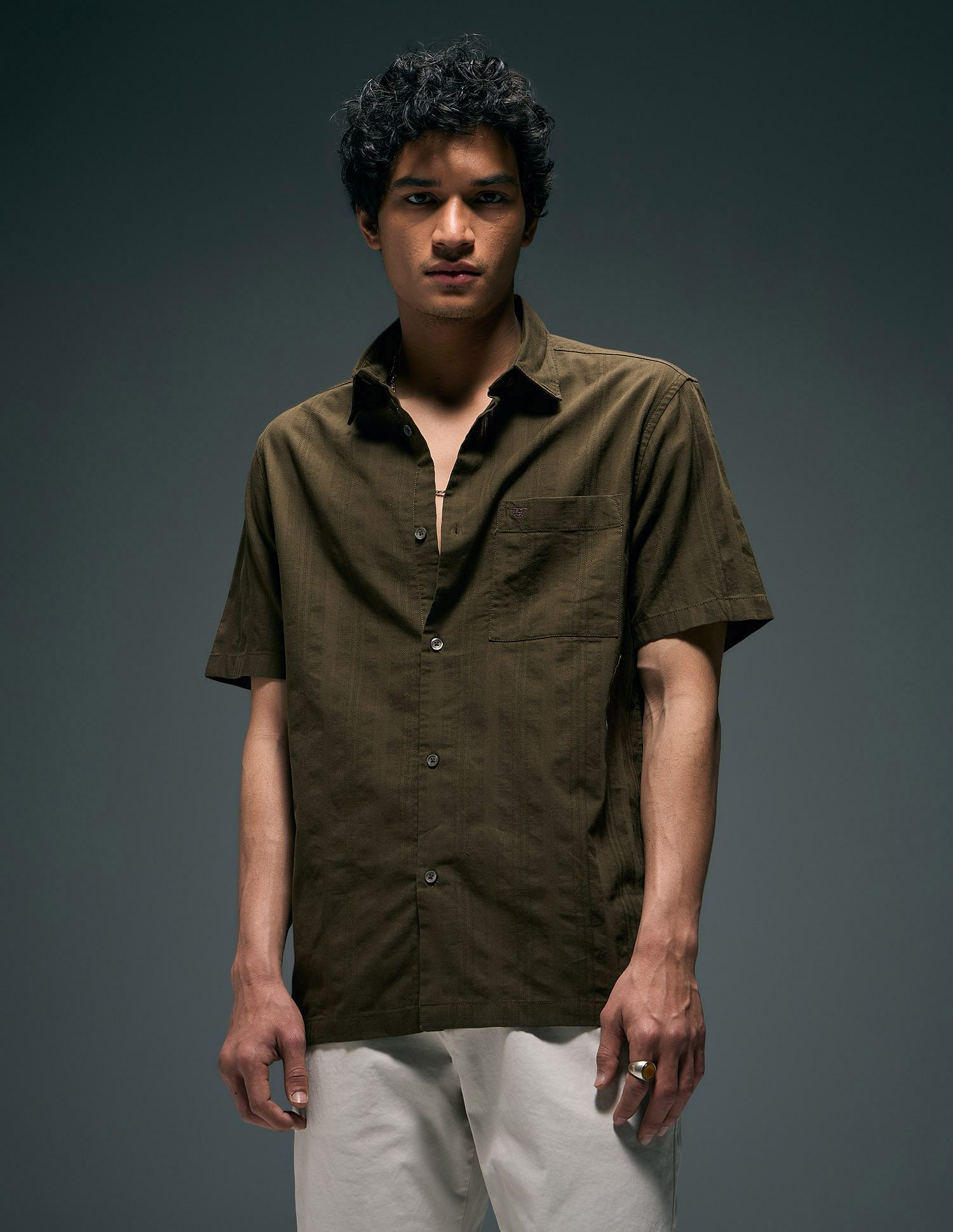 Flying Machine Regular Fit Pure Cotton Shirt