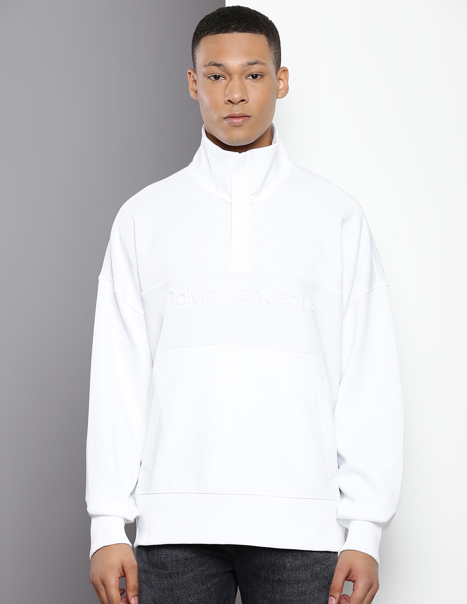 Calvin Klein Institutional Embossed Logo Sweatshirt