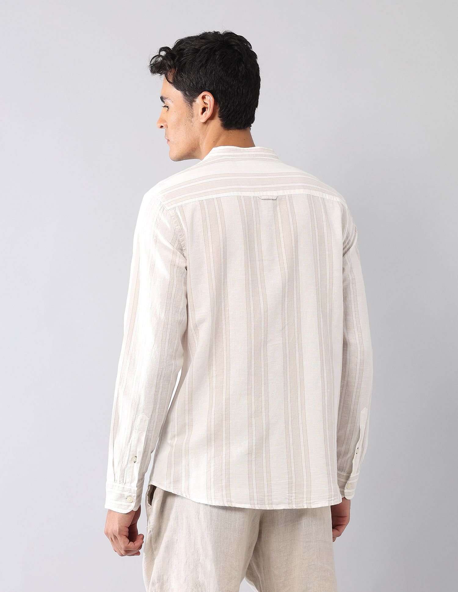U.S. Polo Assn. Denim Co. Vertical Striped Poplin Regular Fit Shirt
