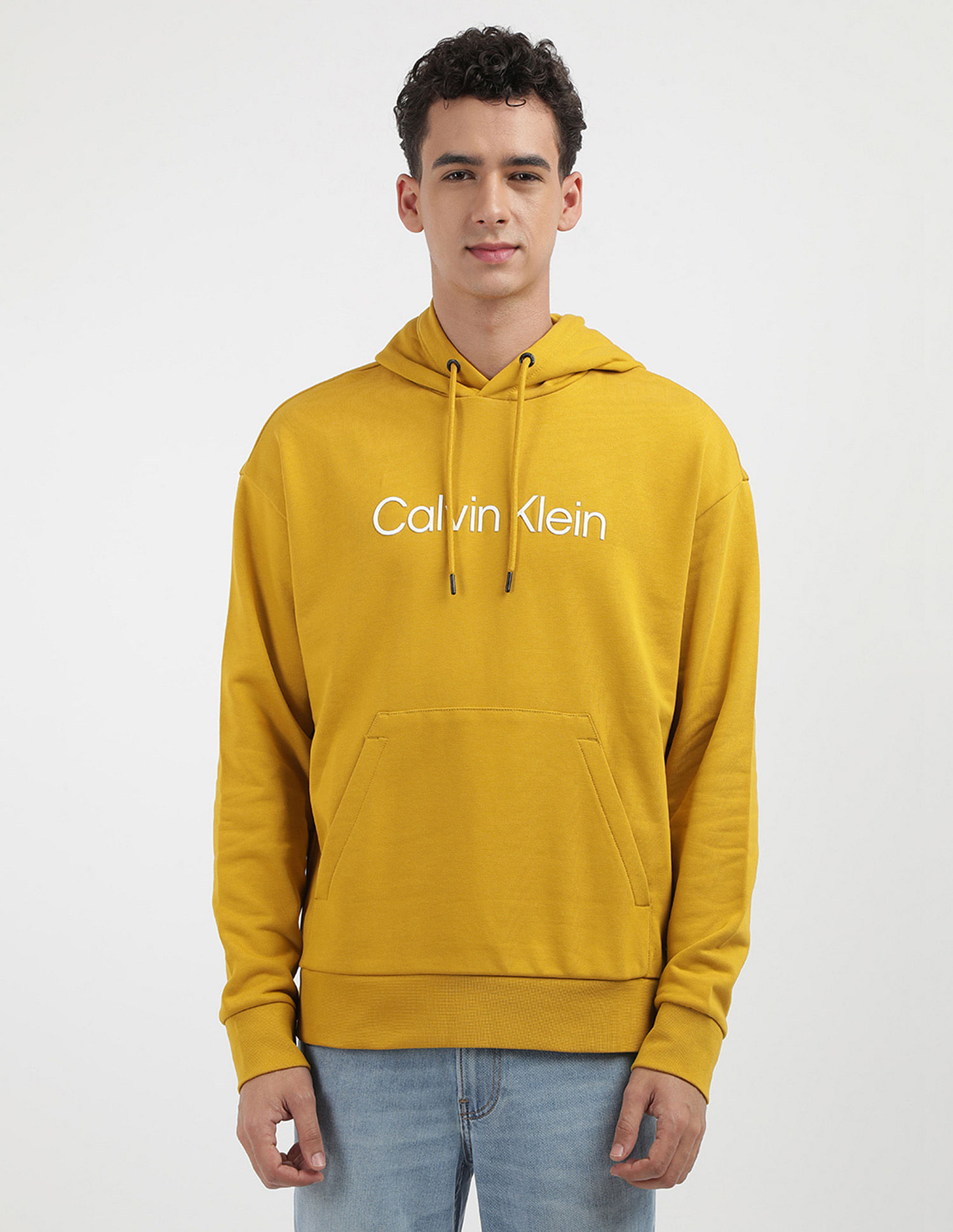 Calvin Klein Logo Hooded Comfort Fit Sweatshirt