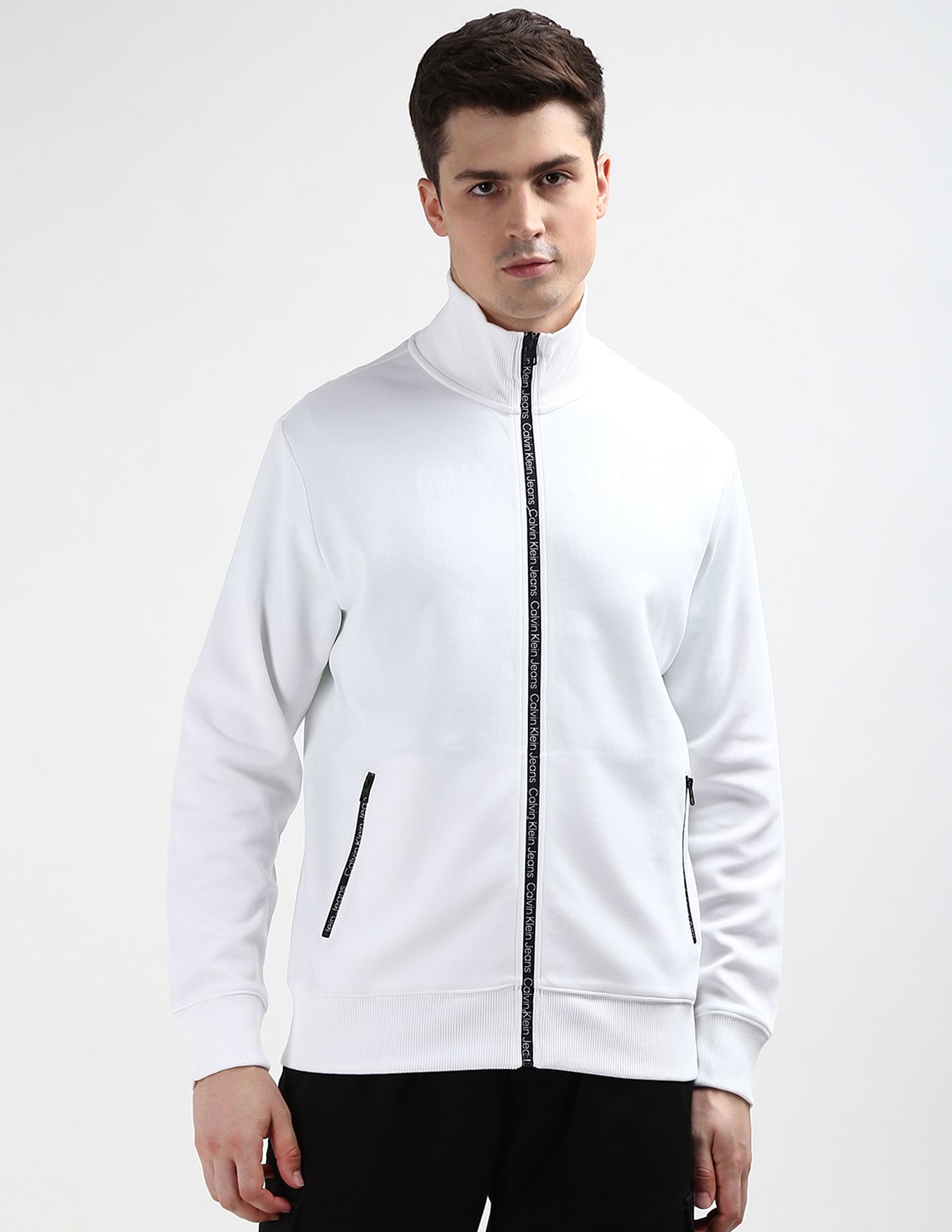 Calvin Klein Track Jacket Zip Through Sweatshirt