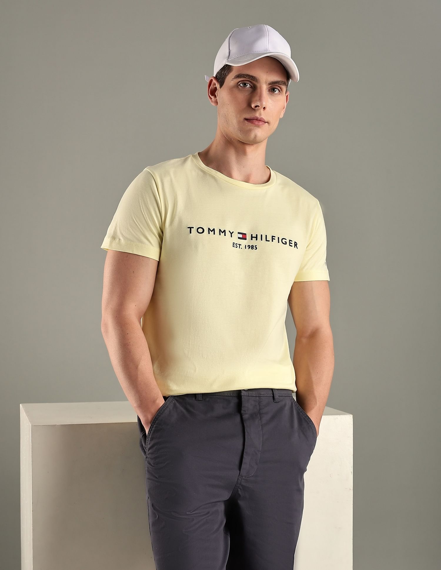 Tommy Hilfiger Embroidered Logo Regular-Fit Cotton T-Shirt