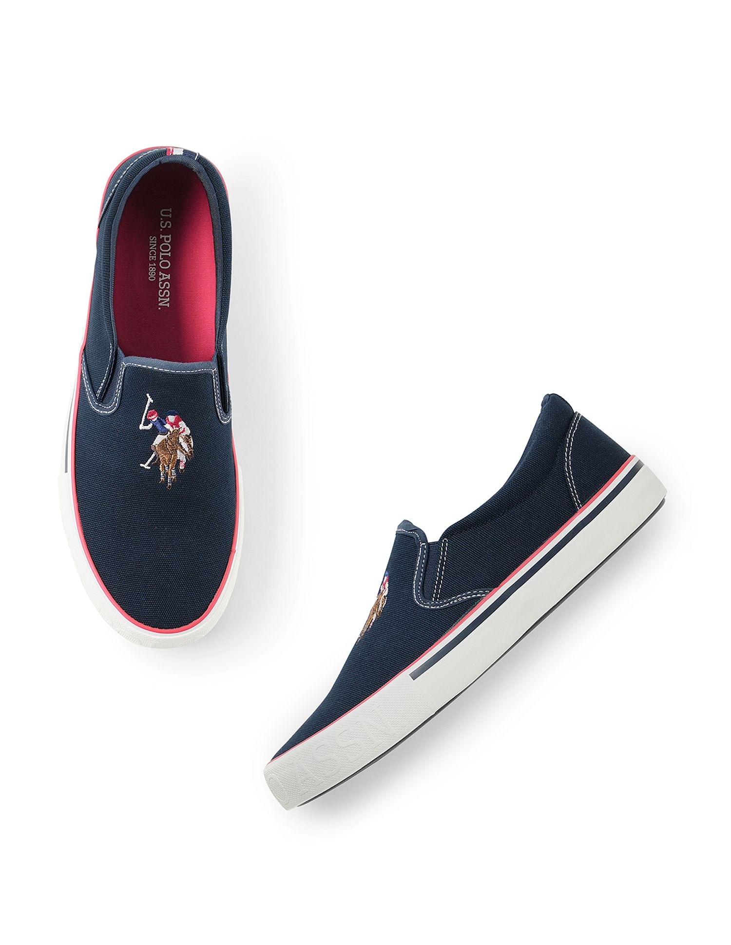 Ralph lauren men's slip on sneakers best sale