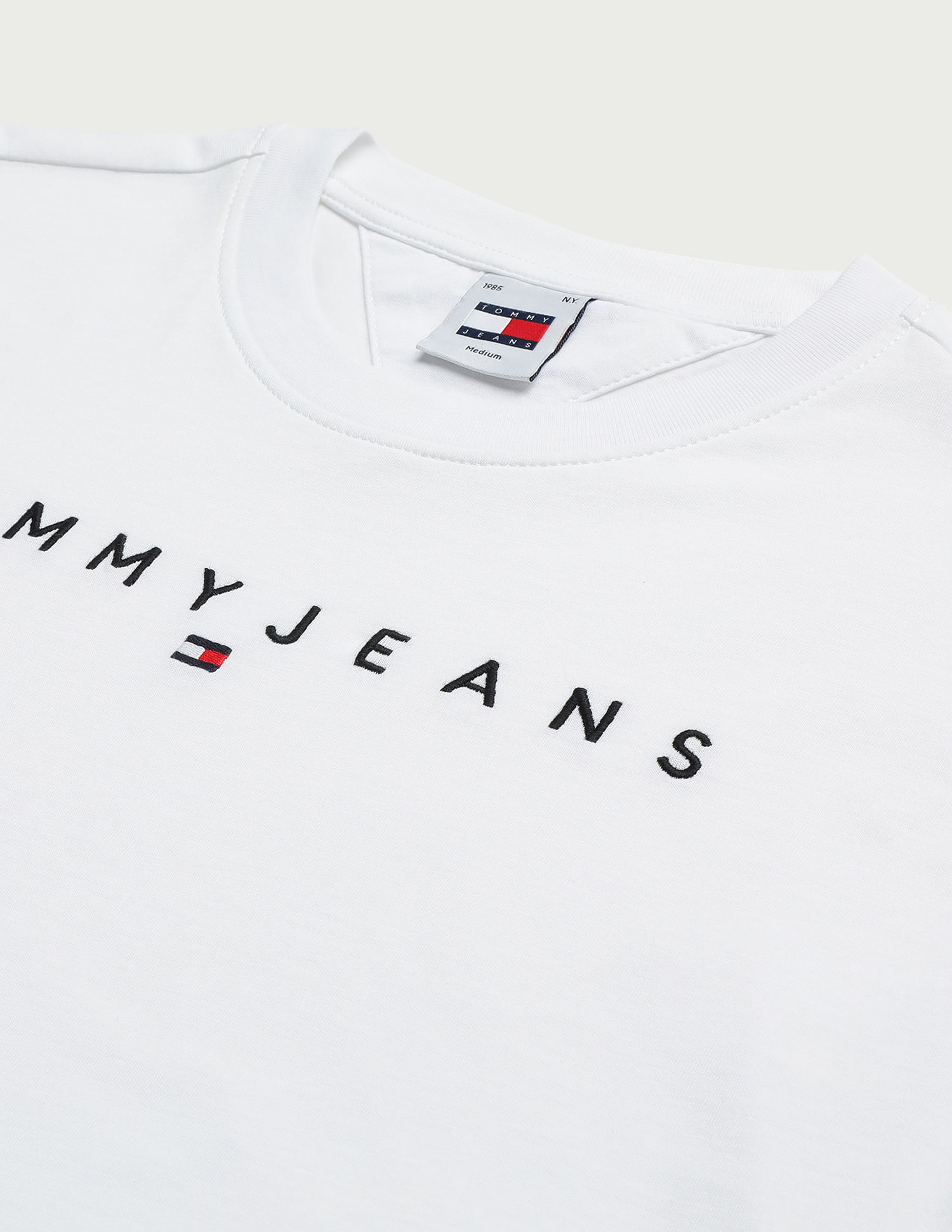 Tommy Hilfiger Crew Neck Linear Logo T-Shirt