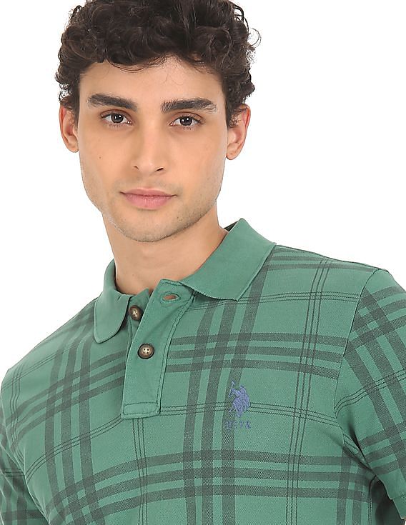 U.S. Polo Assn. Denim Co. Ribbed Collar Pique Polo Shirt