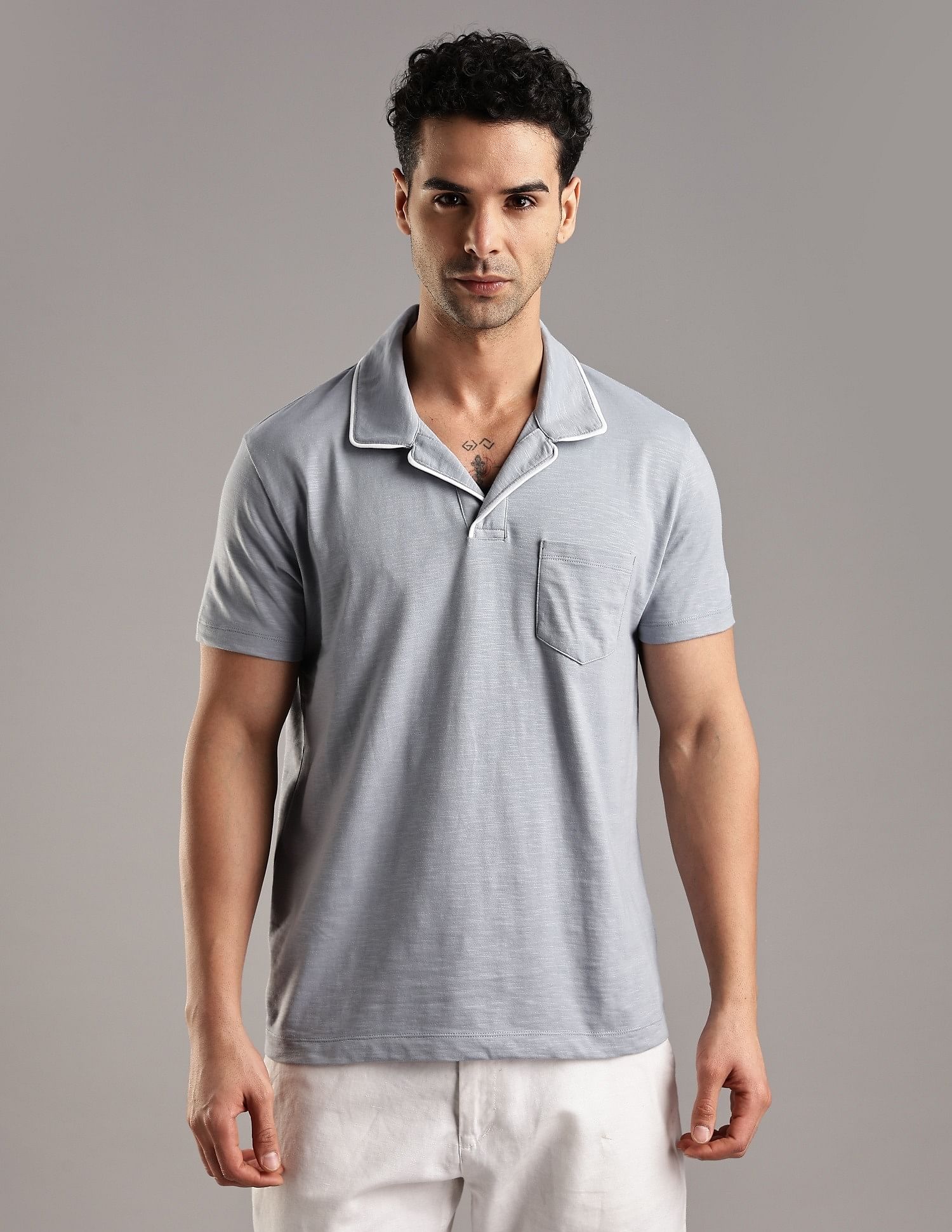 Tommy Hilfiger Printed Regular-Fit Cotton Polo T-Shirt