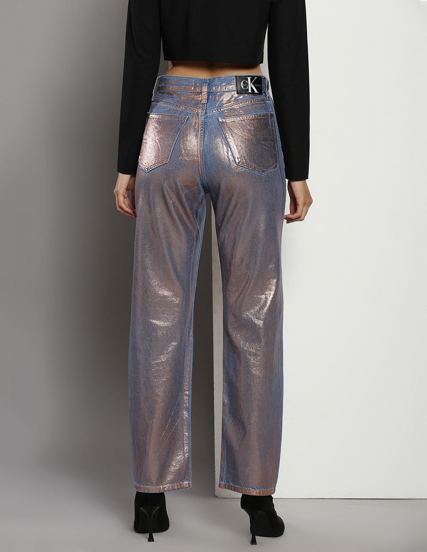 Calvin klein printed jeans best sale