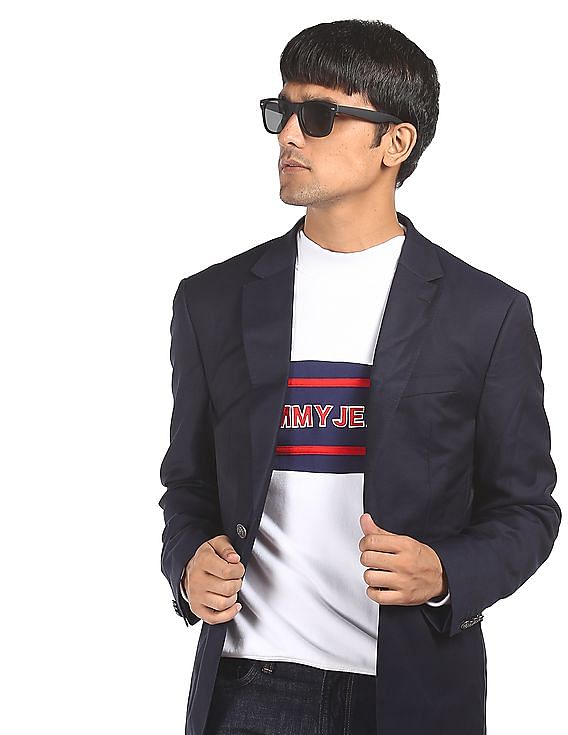 Navy blazer 2024 tommy hilfiger