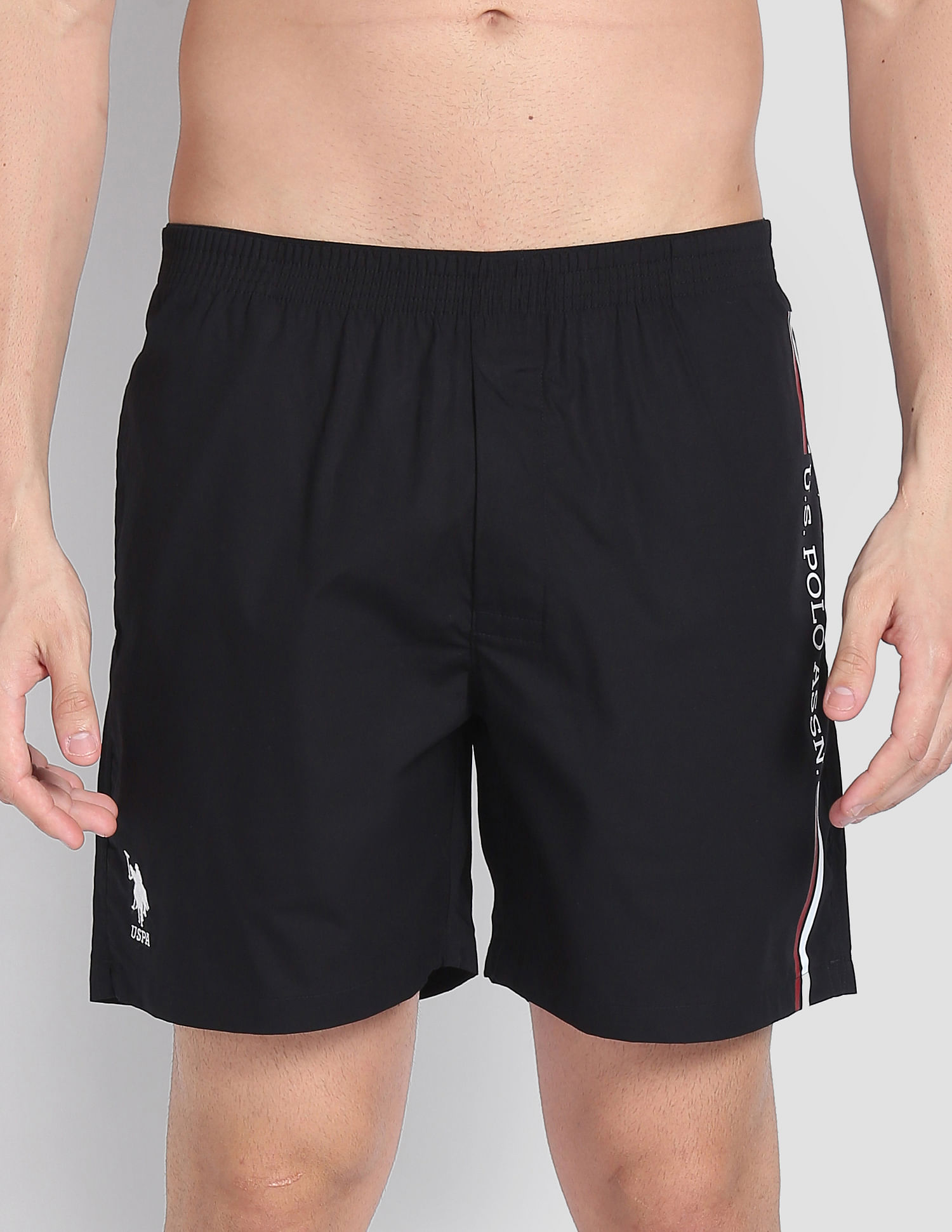USPA Innerwear Brand Stripe Dual Pocket IYAX Boxers - Pack Of 1