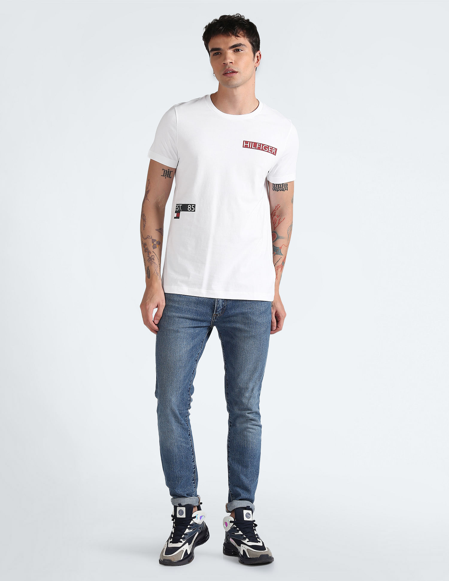 Tommy Hilfiger Rectangle Space Brand Print T-Shirt