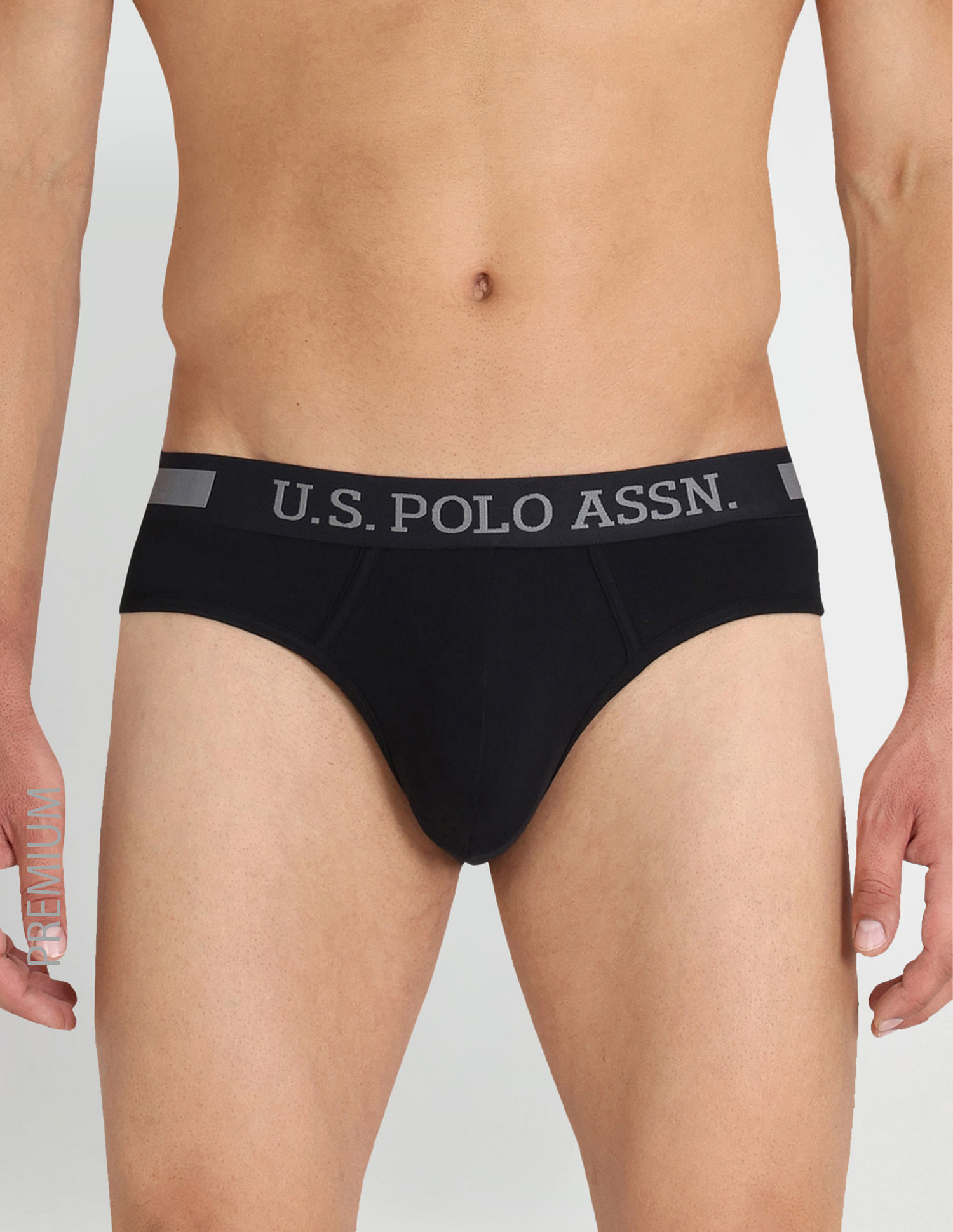 Buy USPA Innerwear Pure Cotton Solid I006 Briefs - Pack Of 2 - NNNOW.com