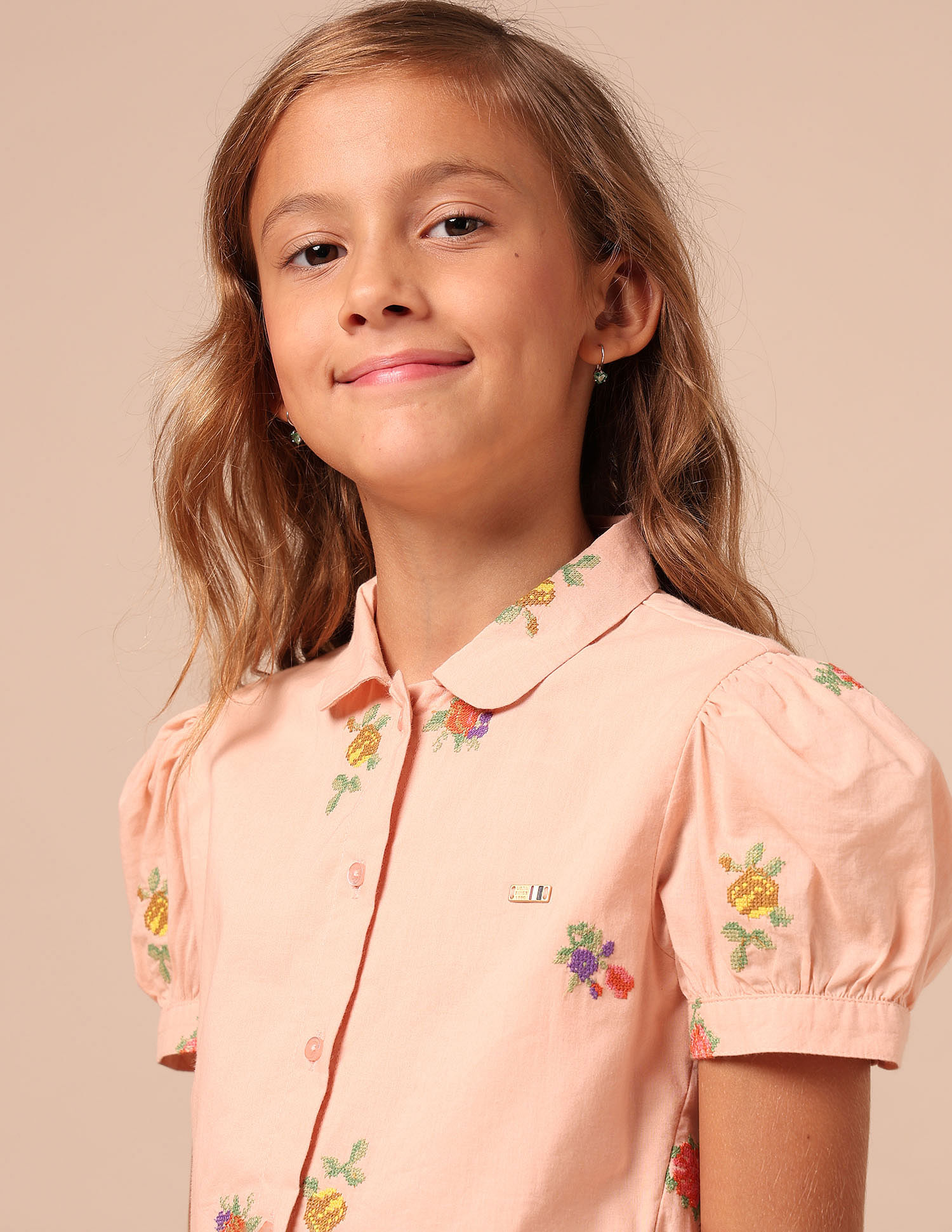 U.S. Polo Assn. Kids Girls Embroidered Fit & Flare Dress