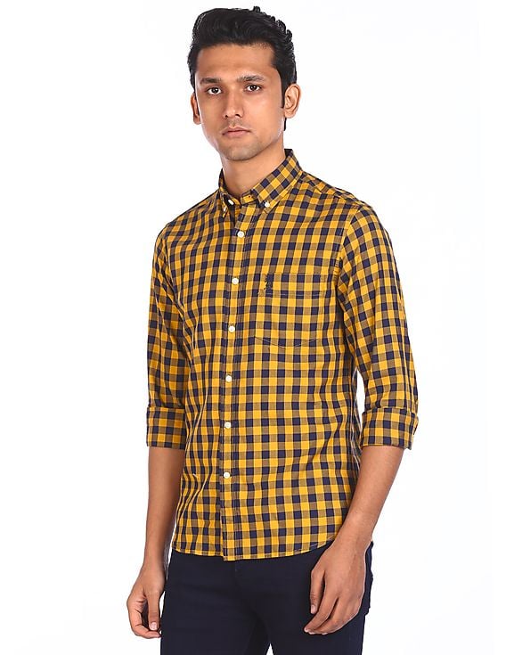 Buy U.S. Polo Assn. Men Mustard Cotton 