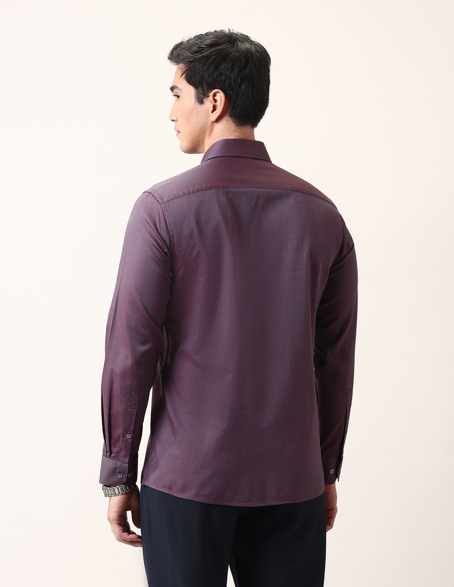 Arrow Liberty Classic Fit Textured Ceremonial Shirt