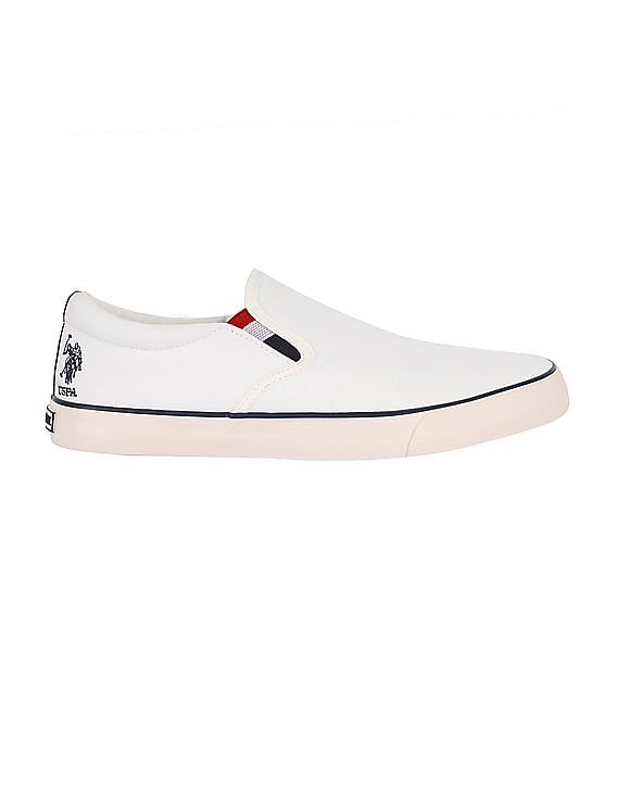 U.S. Polo Assn. Men Striped Gusset Fitz Slip On Shoes