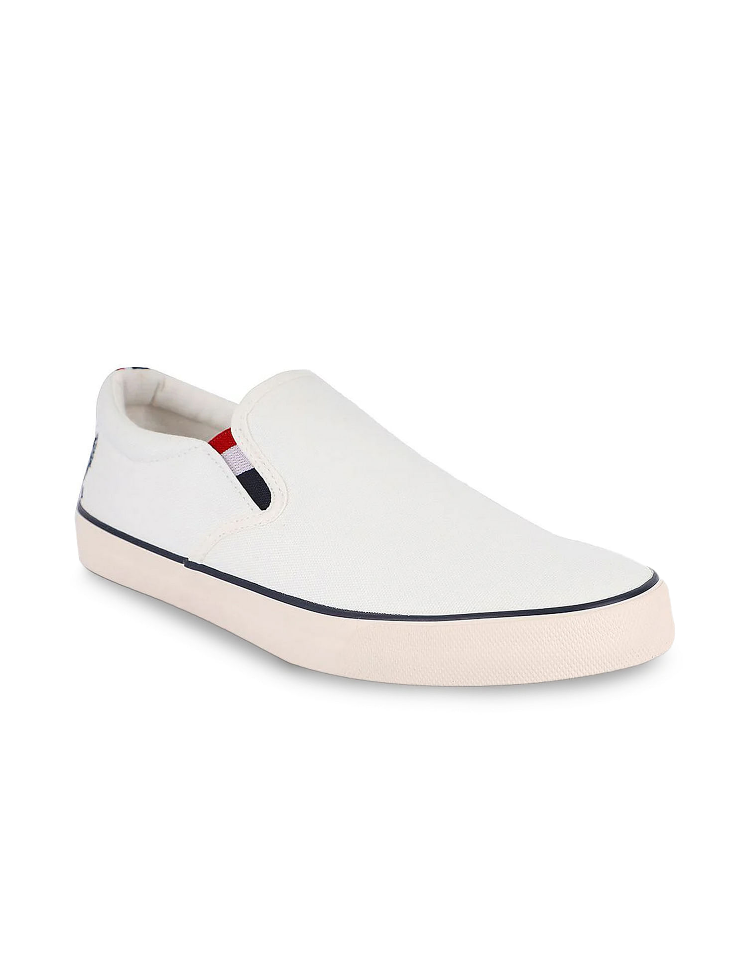 U.S. Polo Assn. Men Striped Gusset Fitz Slip On Shoes