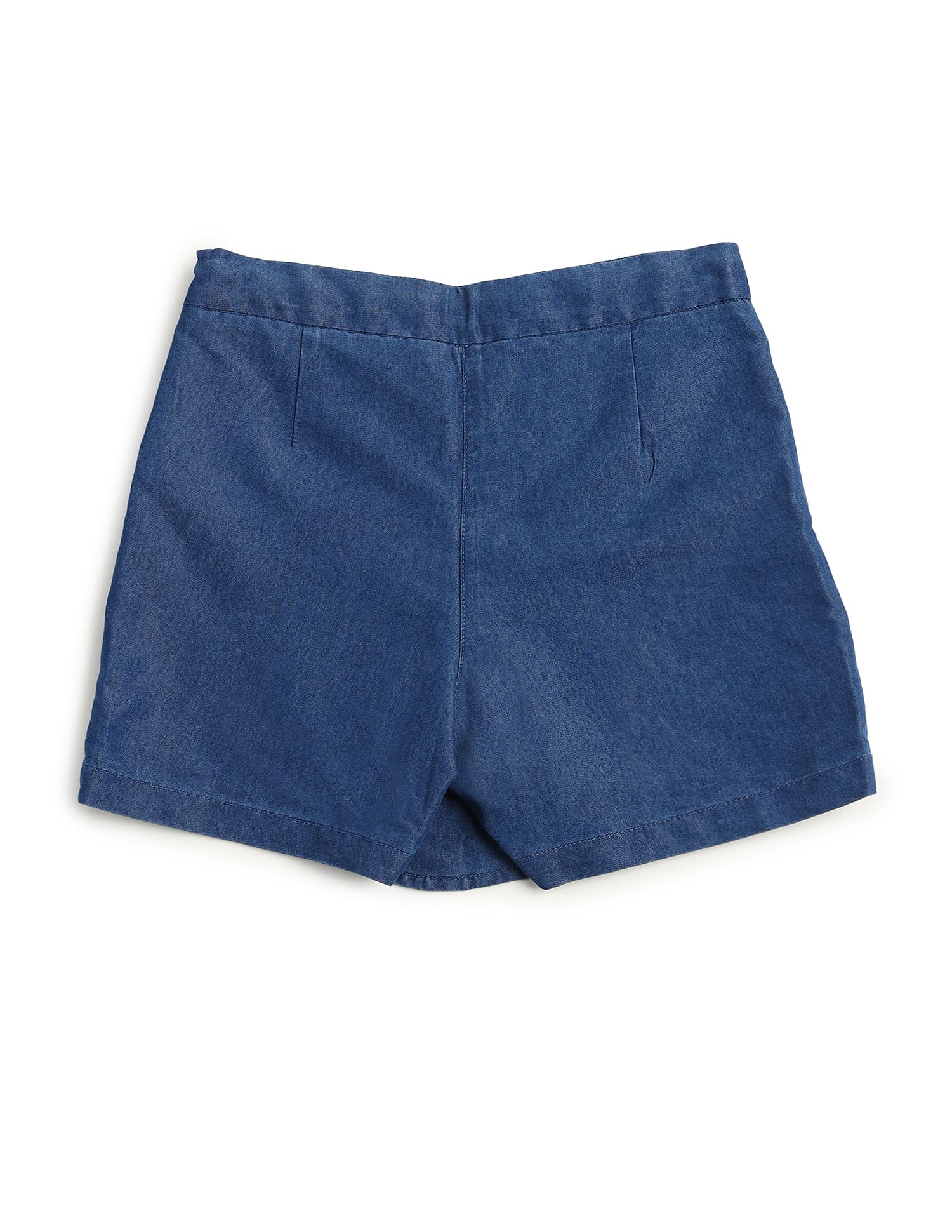U.S. Polo Assn. Kids Girls Cotton Denim Skorts