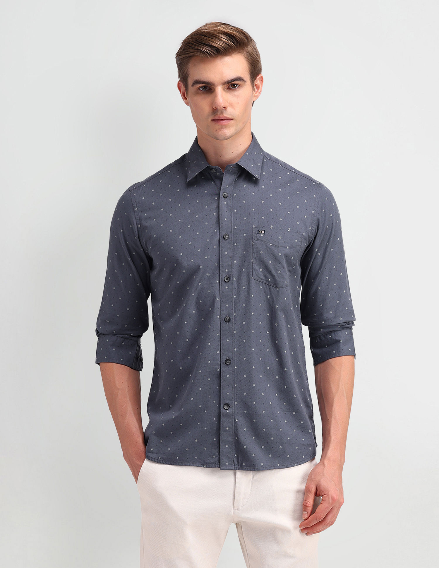 Arrow Sport Manhattan Slim Fit Floral Print Shirt