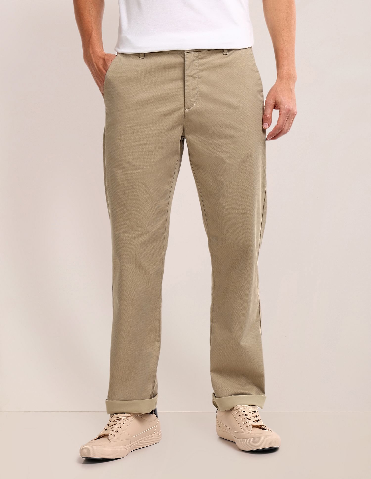 U.S. Polo Assn. Riley Straight Fit Mid Rise Trousers