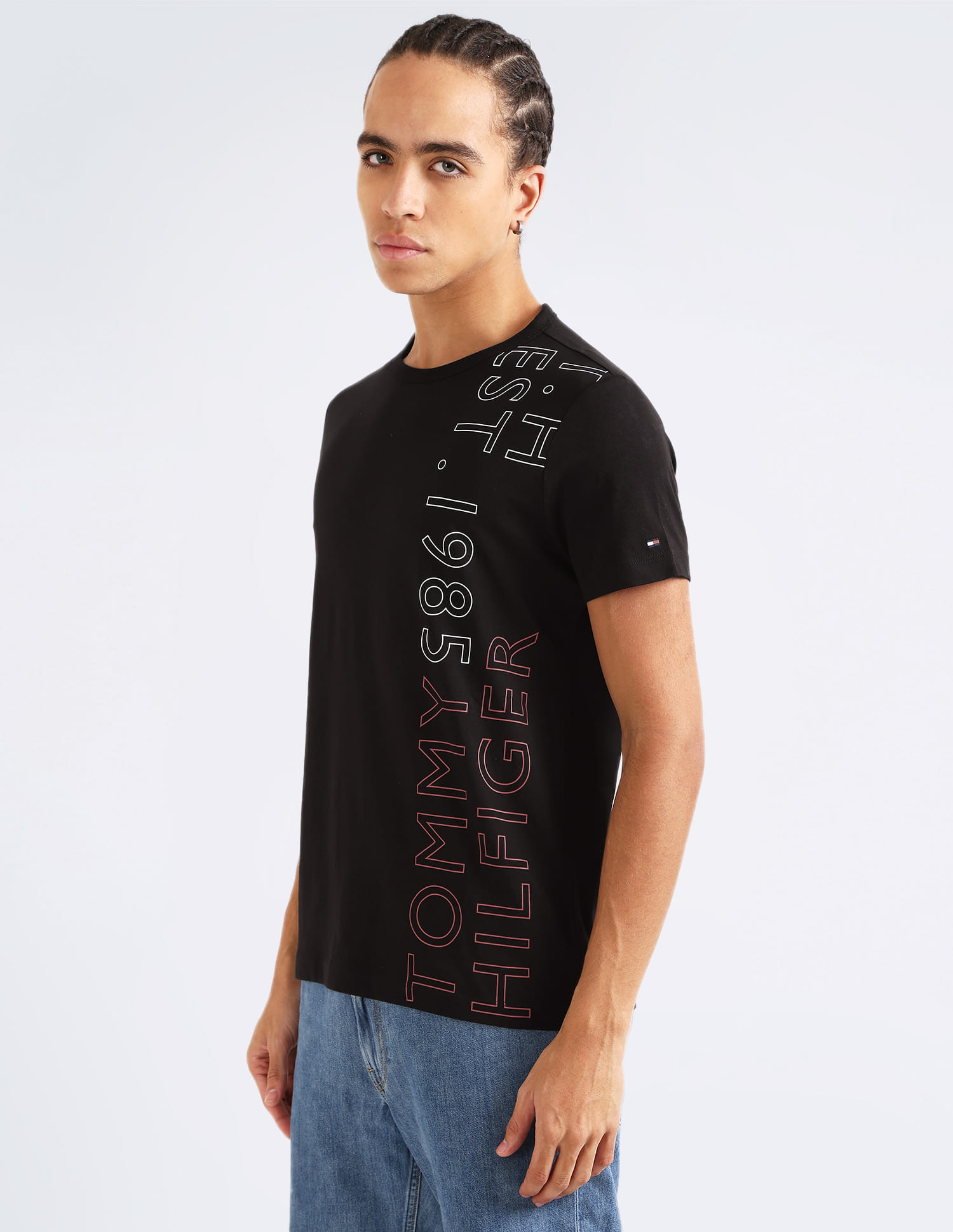 Buy Tommy Hilfiger Placement Logo Organic Cotton T-Shirt