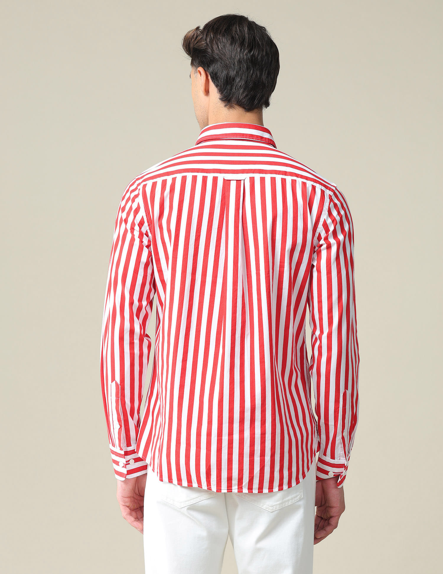 Buy Polo Chest Pocket Vertical Stripe Shirt