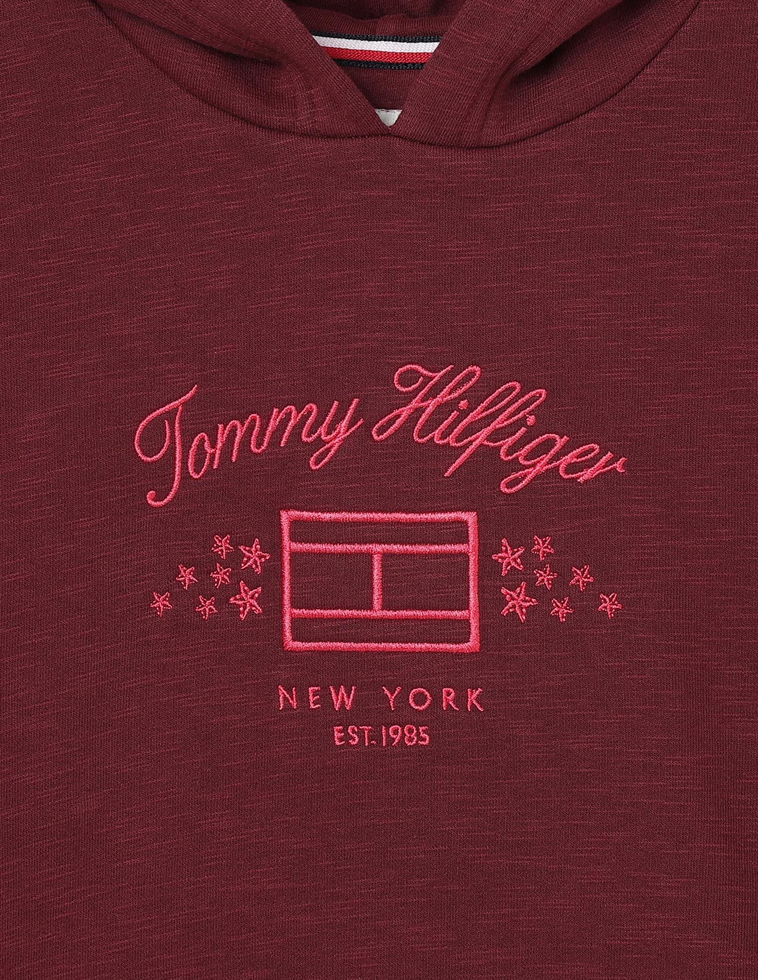 Tommy Hilfiger Kids Girls Flag Slub Fleece Sweatshirt