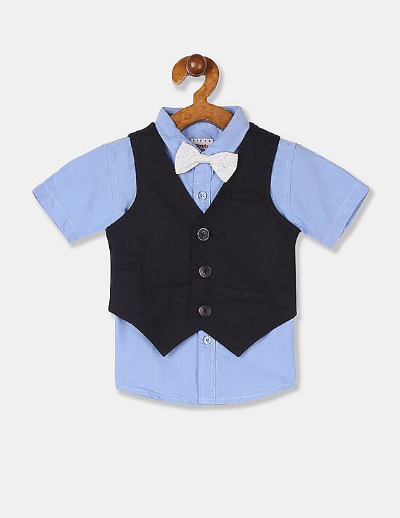 short sleeve shirt waistcoat