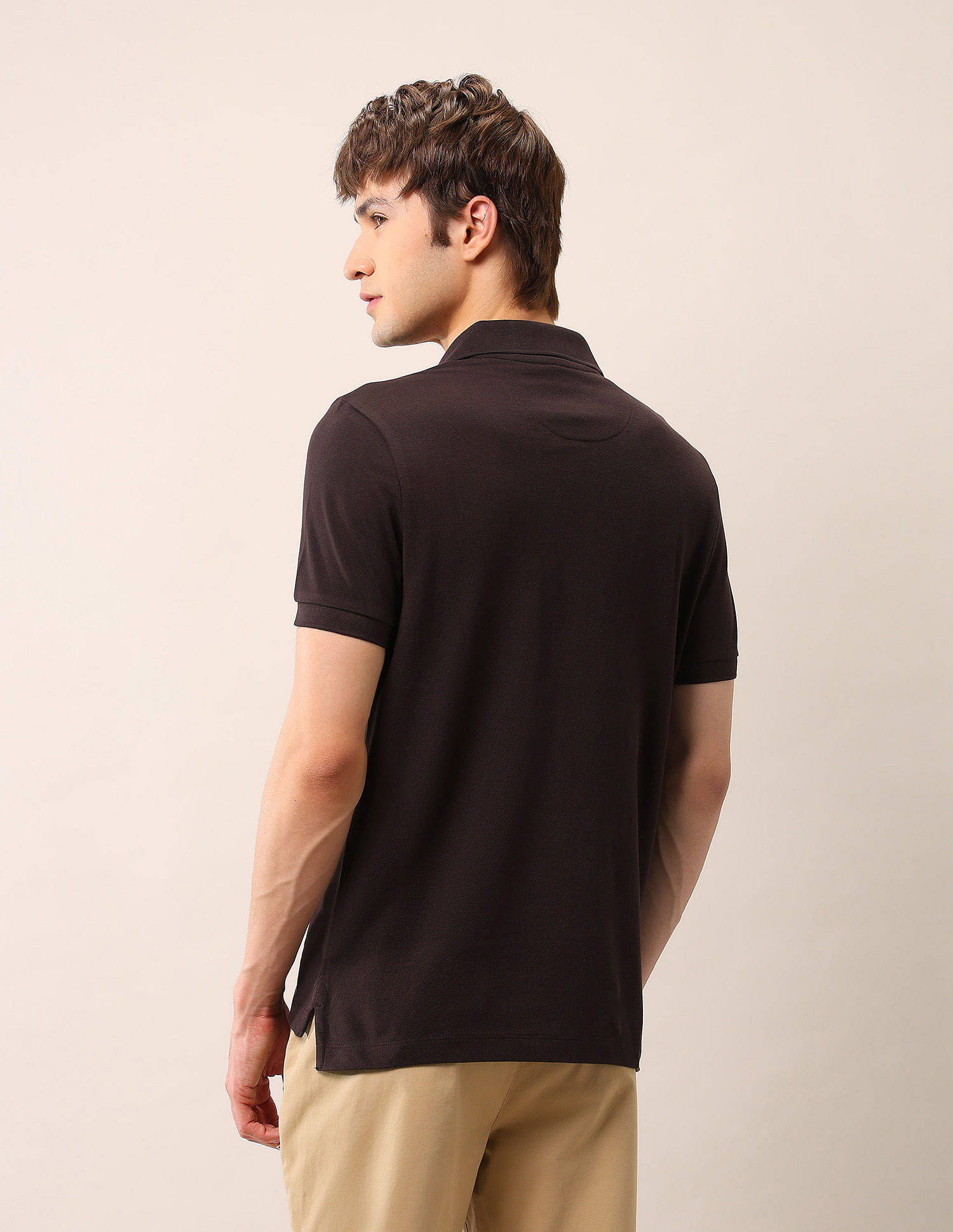 U.S. Polo Assn. Denim Co. Graphic Printed Muscle Fit Polo Shirt