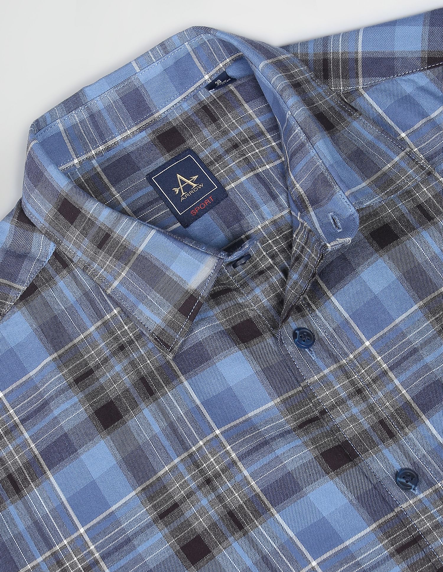 Arrow Sports Tennis Club Plaid Shirt