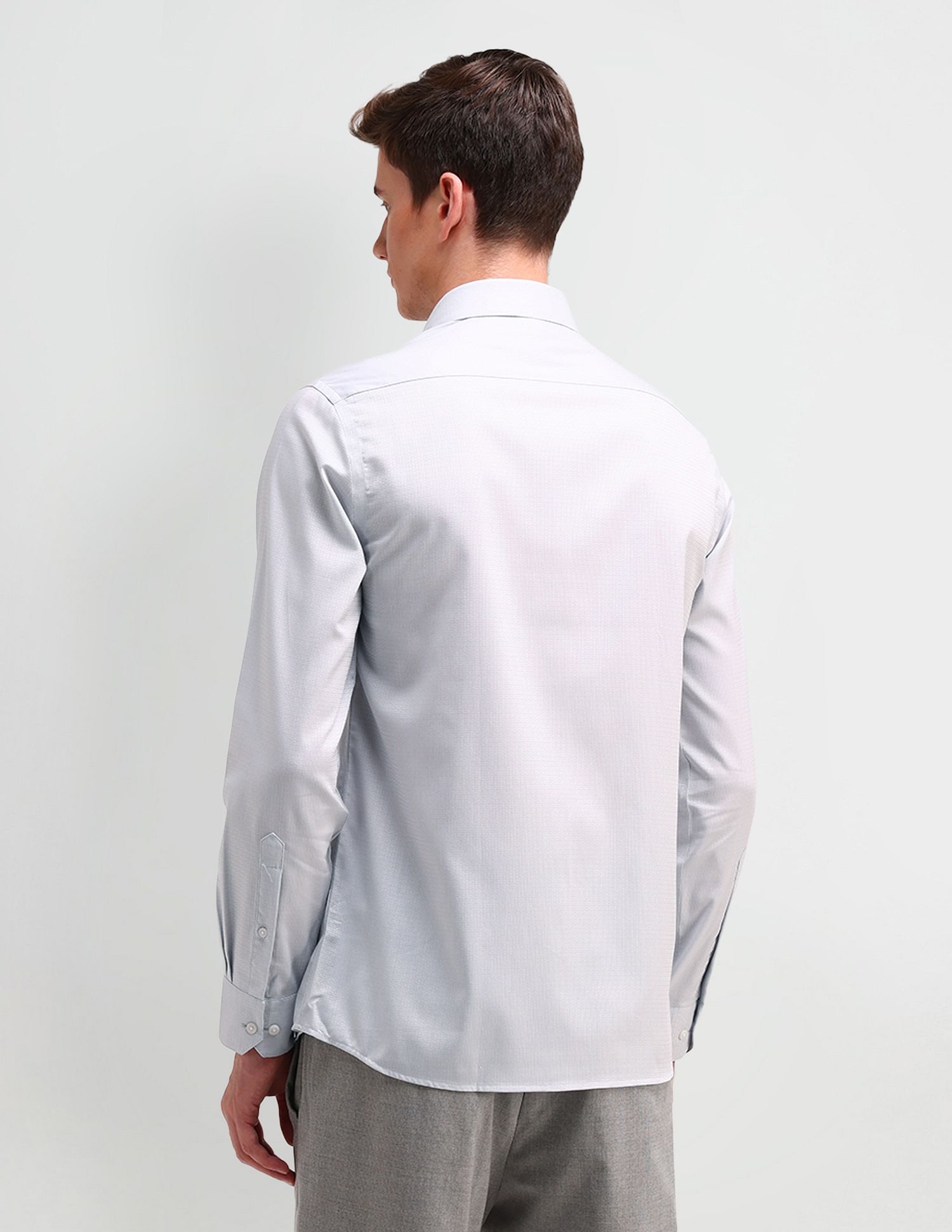 Arrow Slim Fit Textured Pattern Shirt