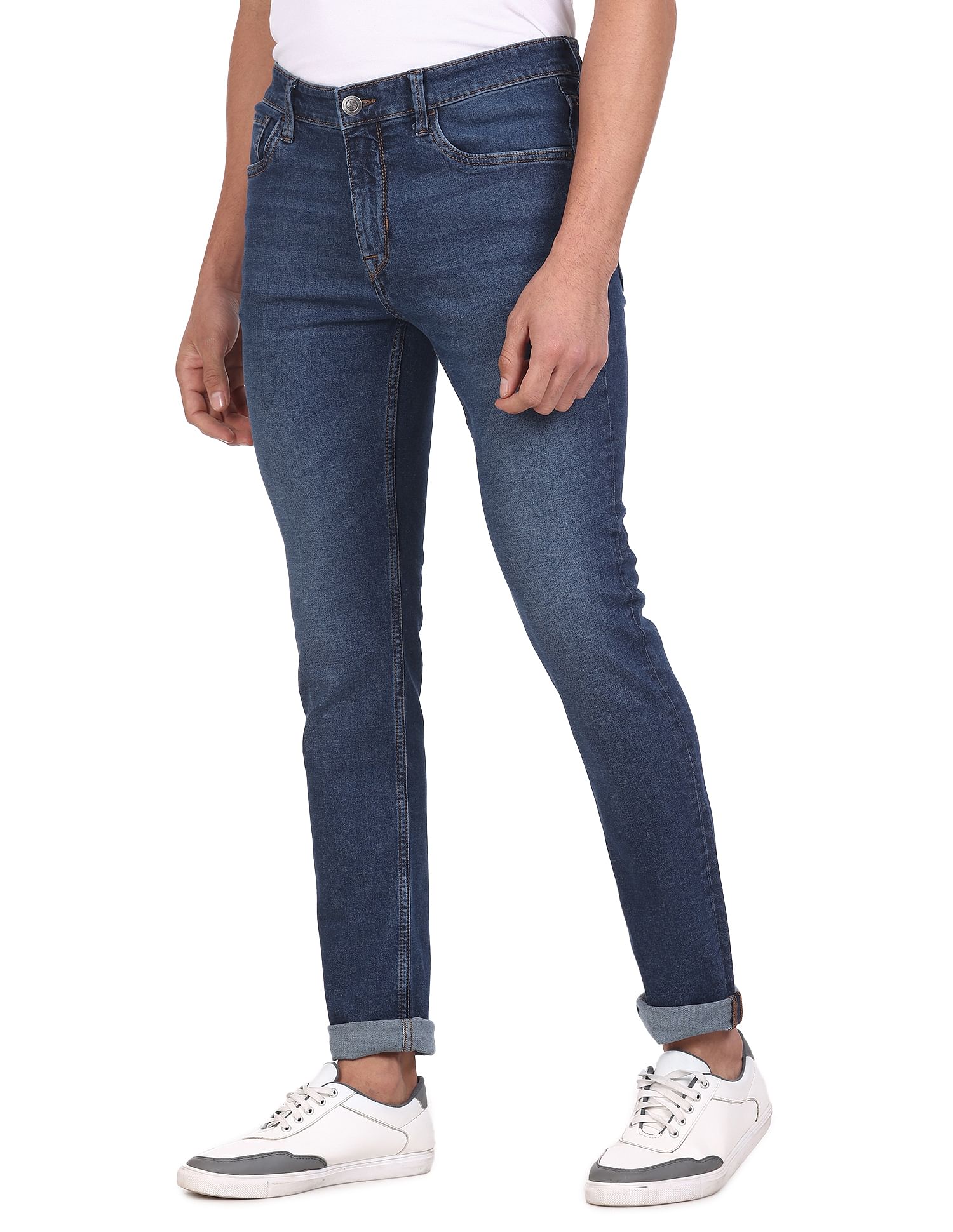 Arrow Sports Jameson Slim Fit Stone Wash Jeans