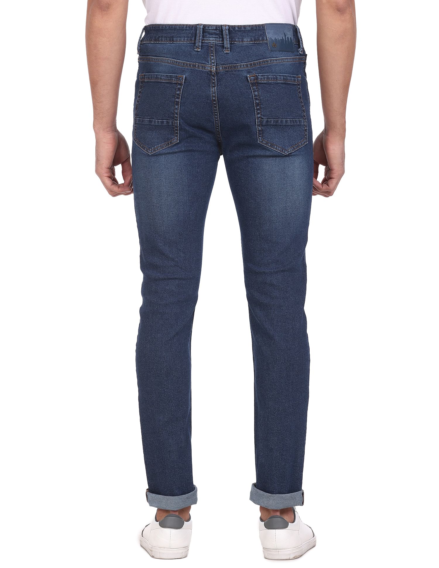 Arrow Sports Jameson Slim Fit Stone Wash Jeans