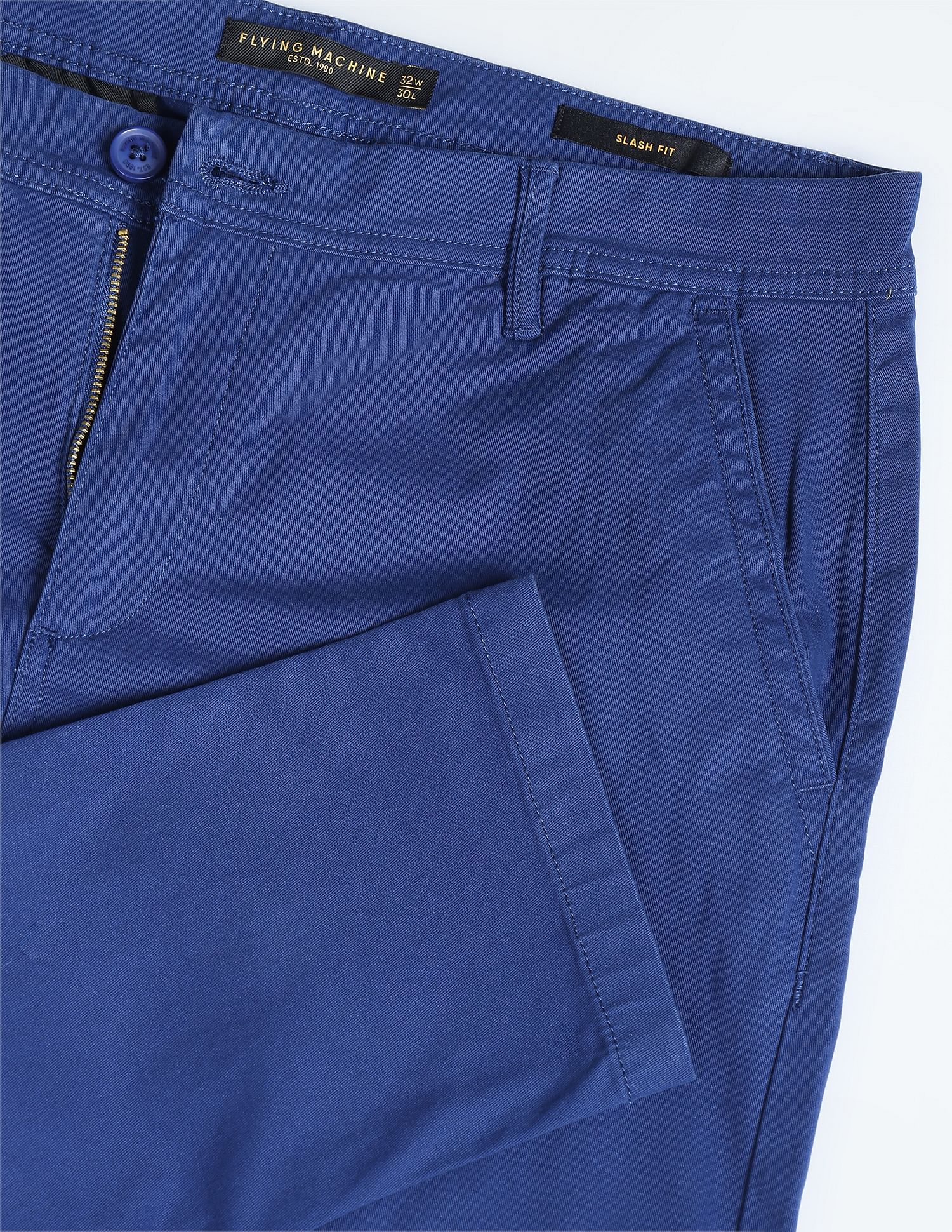 Flying Machine Slash Slim Tapered Twill Trousers