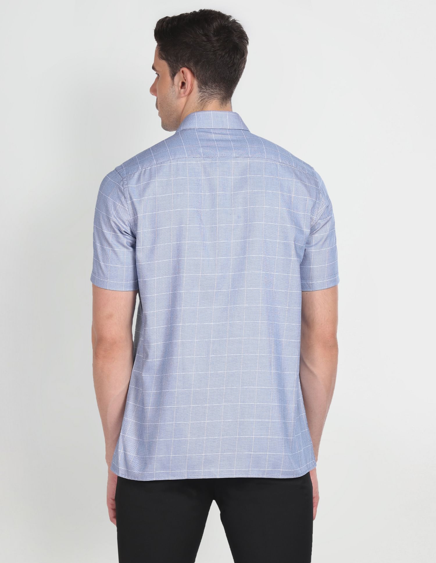Arrow Short Sleeve Windowpane Check Shirt