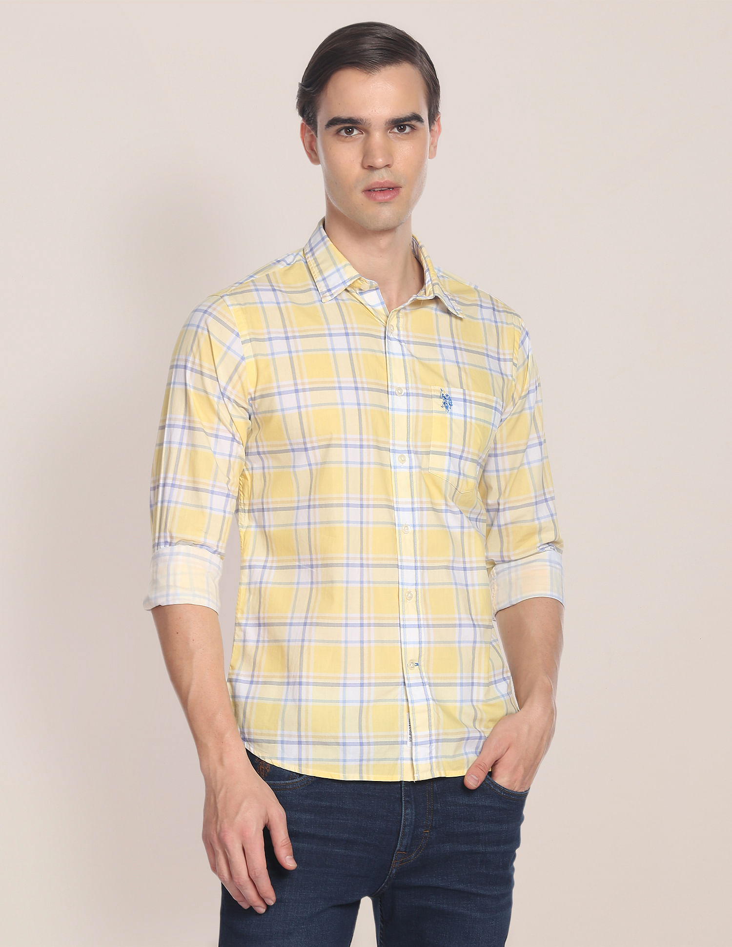 U.S. Polo Assn. Tailored Fit Tartan Check Casual Shirt