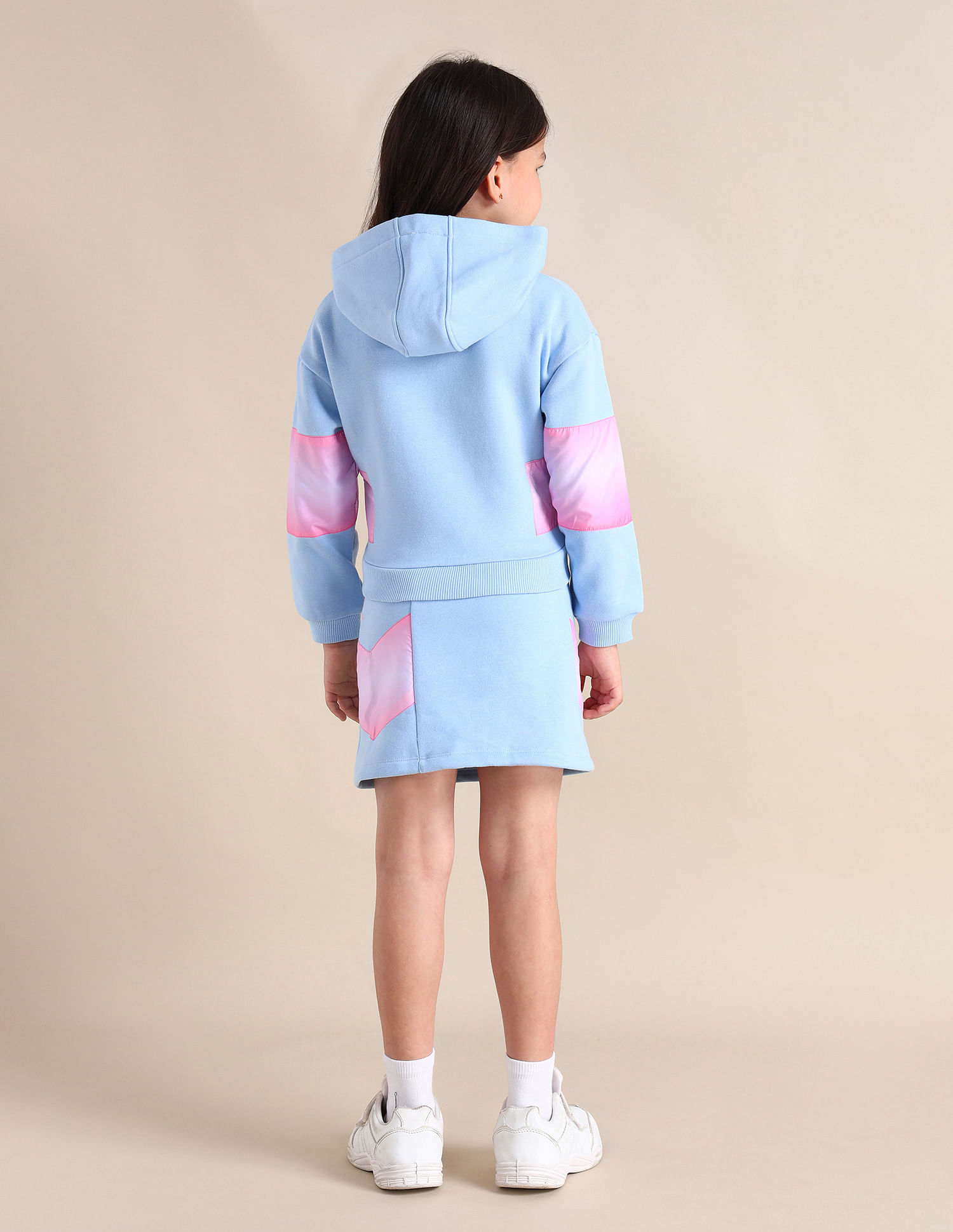 U.S. Polo Assn. Kids Girls Hooded Regular Fit Sweatshirt