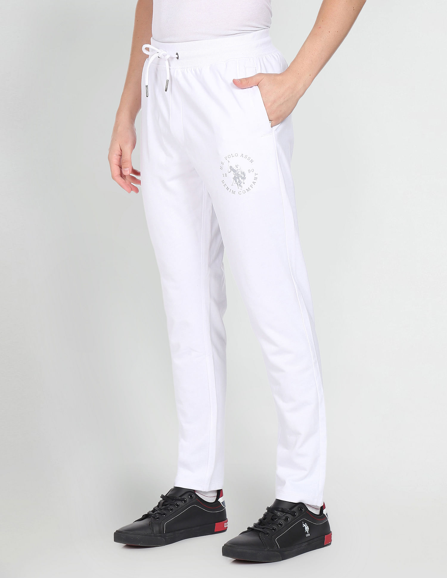 US POLO ASSN Printed Men White Track Pants  Buy US POLO ASSN Printed  Men White Track Pants Online at Best Prices in India  Flipkartcom